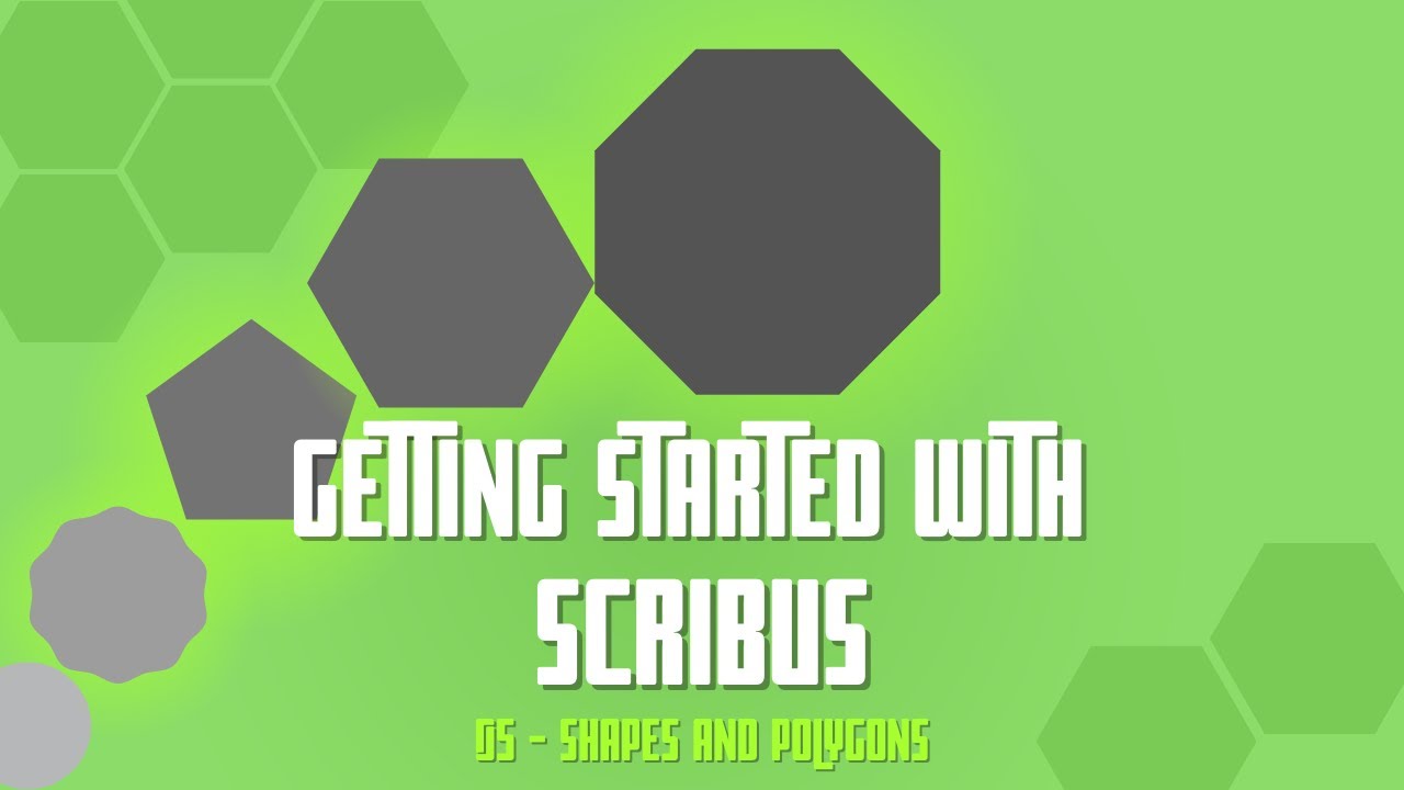 Getting Started with Scribus: 05 - Shapes and Polygons