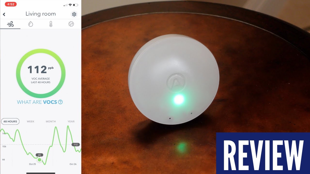 How to monitor air quality for VOCs & Mold Risk with Airthings Wave Mini Air Quality Sensor: Review