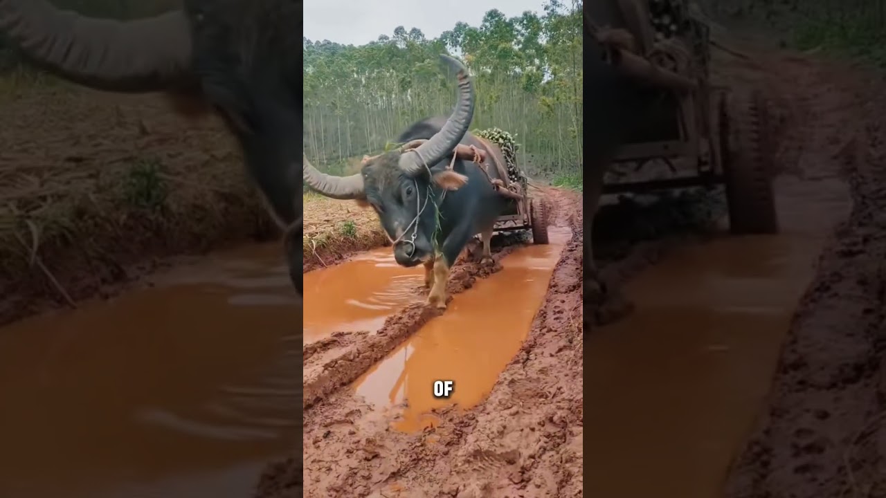 Почему водяной буйвол буквально не может жить без воды 🌊🐃