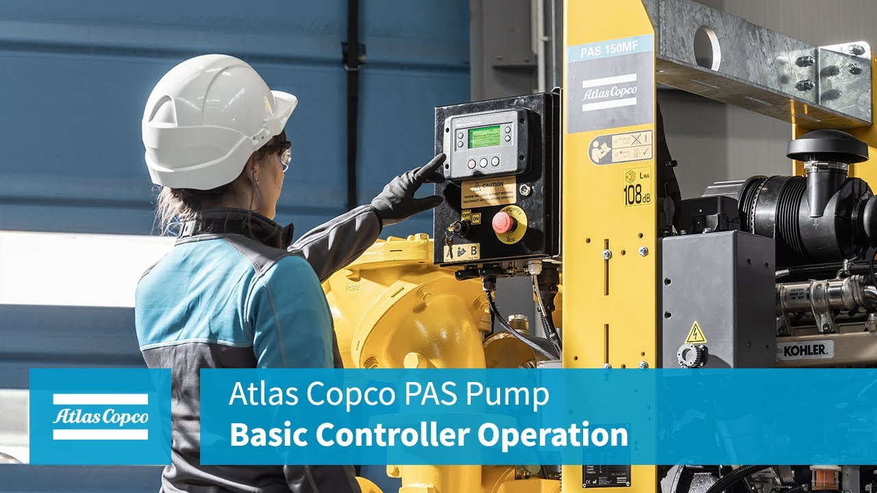 Basic Controller Operation for Surface Pumps (Atlas Copco PAS Range)