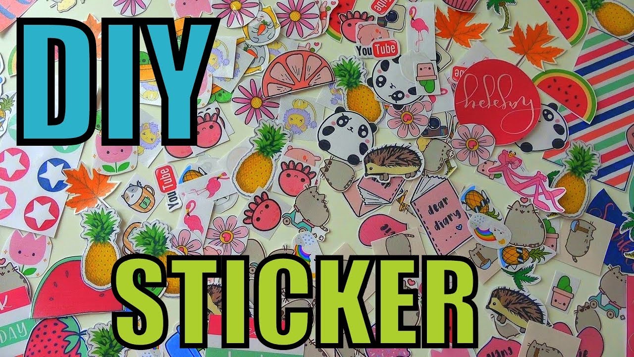 KENDİN YAP STİCKER FİKİRLERİ - 14 KOLAY FİKİR - (DIY Sticker Ideas)