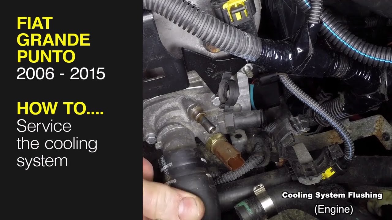How to service the cooling system on the Fiat Grande Punto 2006 to 2015