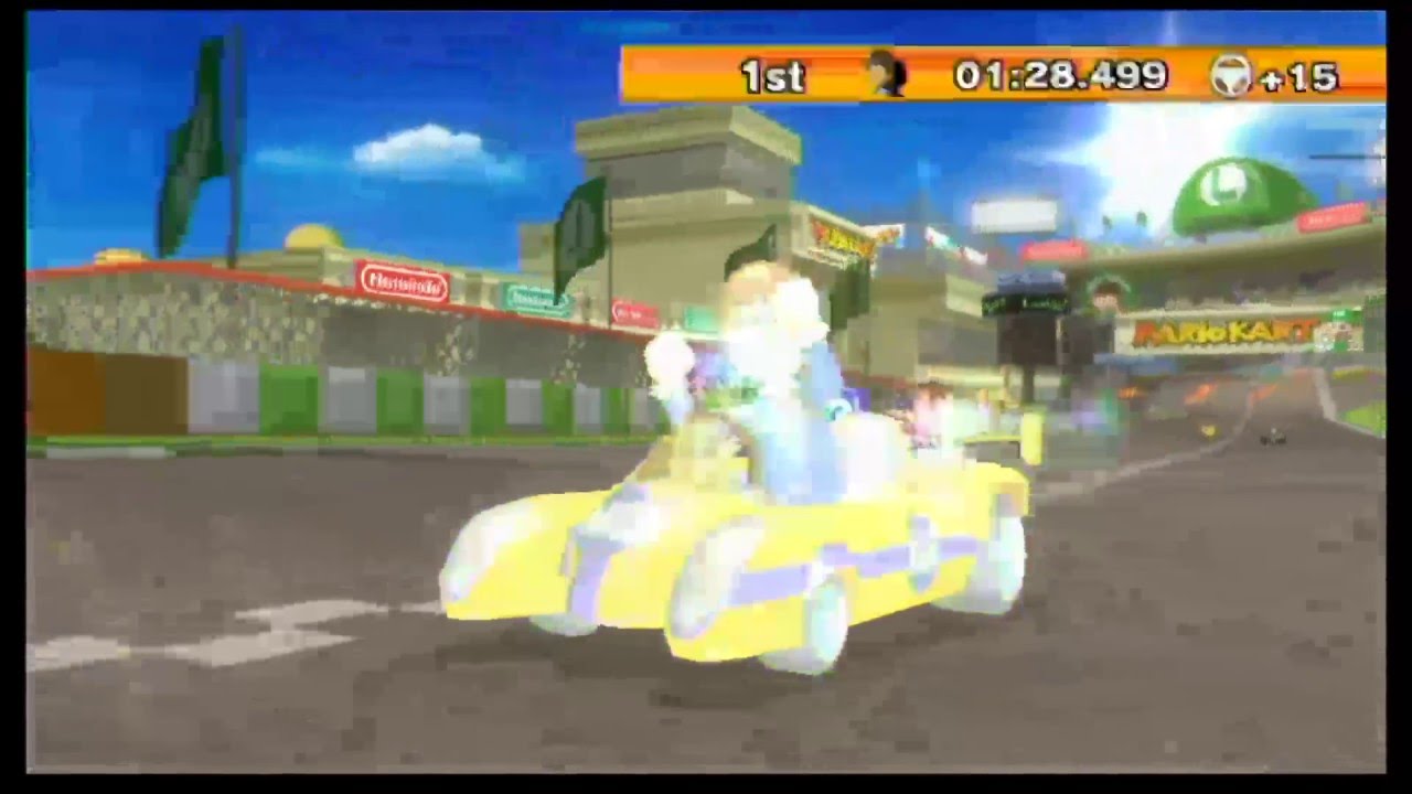 Mario Kart Wii Starman Power-up Run