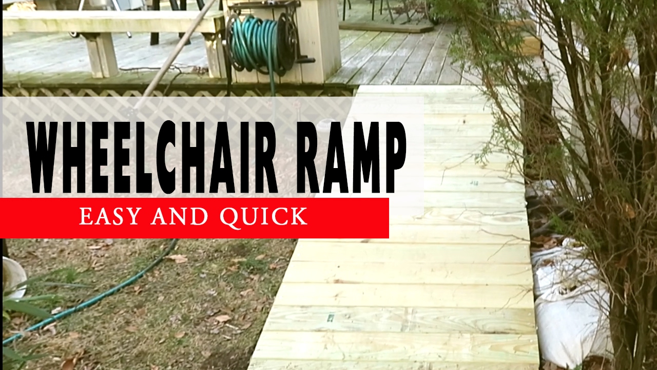How To Build a Wheelchair Ramp To Deck DIY