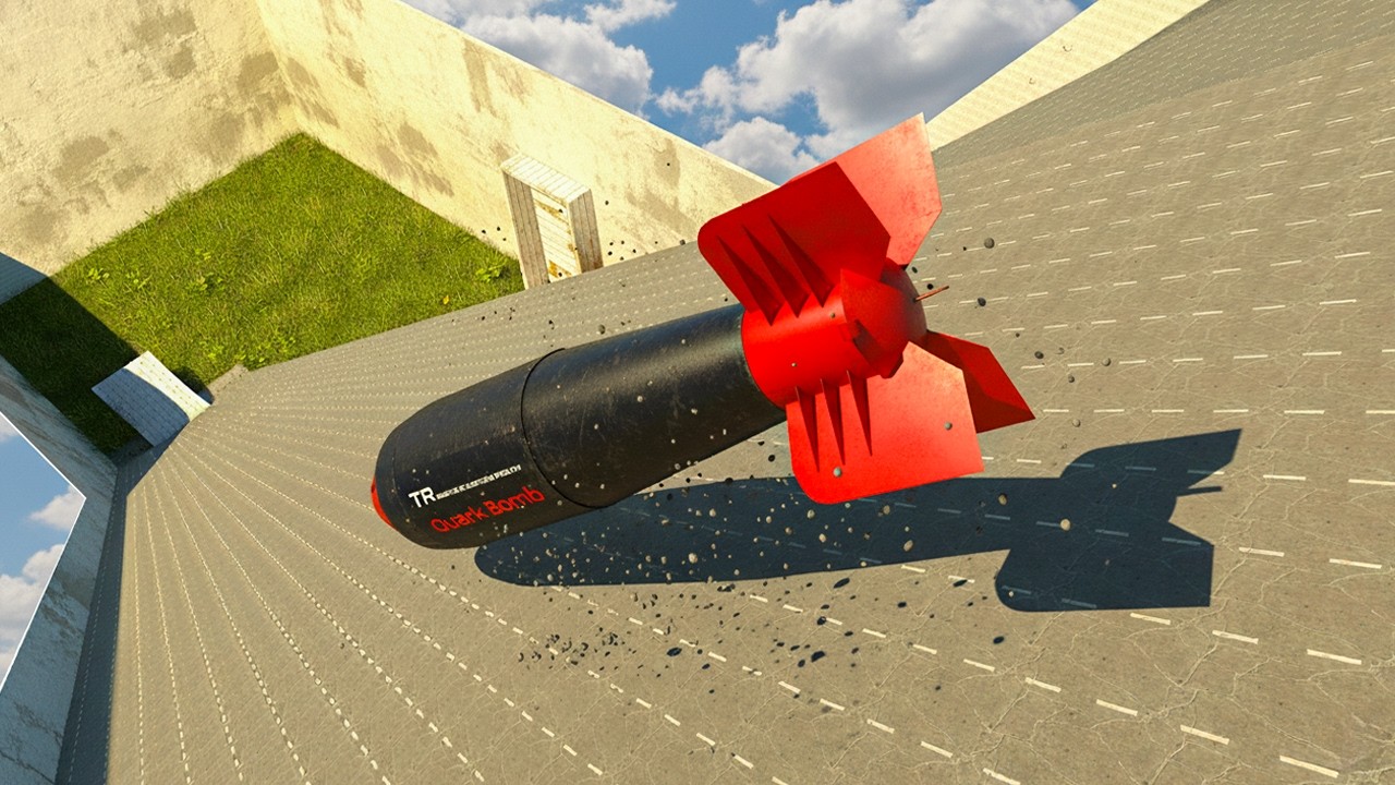 Throwing Nuclear Bombs Down Slopes in Garry's Mod