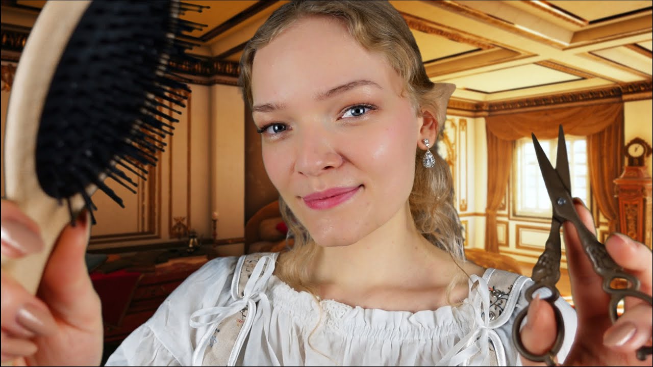 ASMR Feyre, let's get you ready for the Ball 🧝‍♀ ACOTAR (hair play, brushing, cutting)