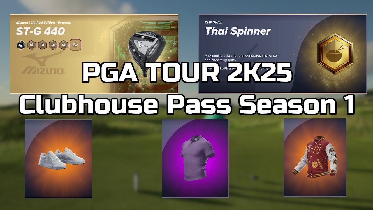 PGA TOUR 2K25 Clubhouse Pass Season 1!