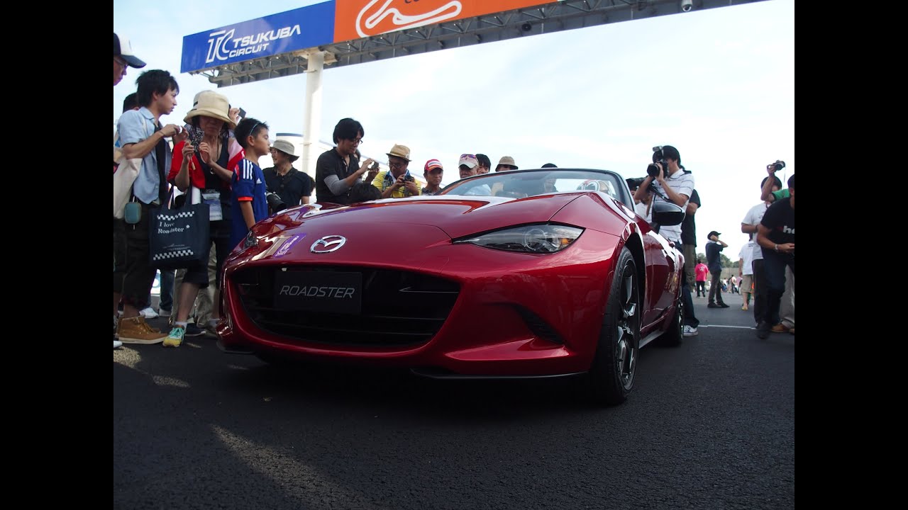 新型ロードスターのサプライズ走行 / Mazda New Roadster ND (MX-5) Circuit Racing