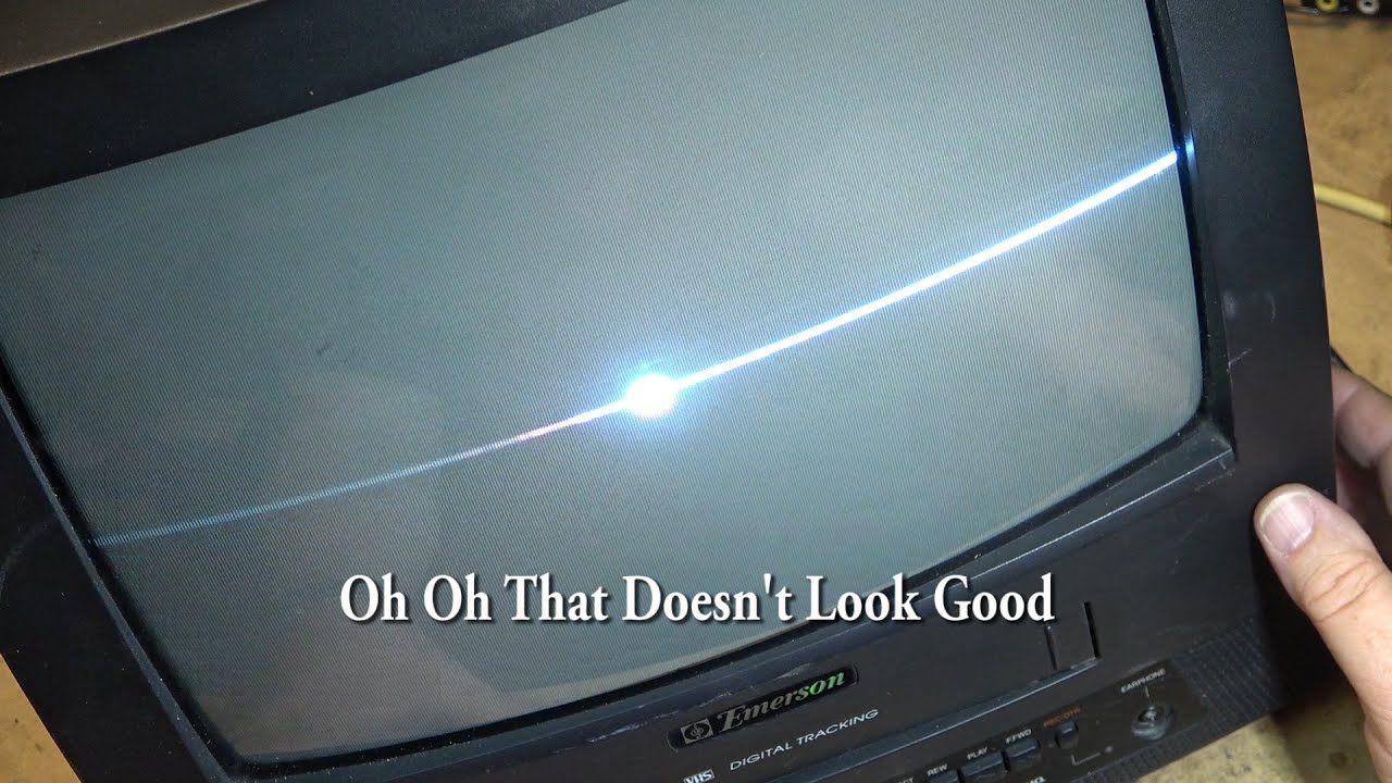 Emerson EC1320 TV VCR Combo Отсутствие вертикального отклонения и проблемы с видеомагнитофоном