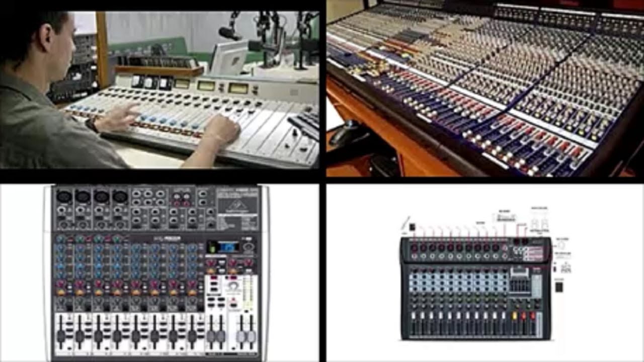 Diferenças entre mesas de som de rádio, estúdio de gravação e web rádio