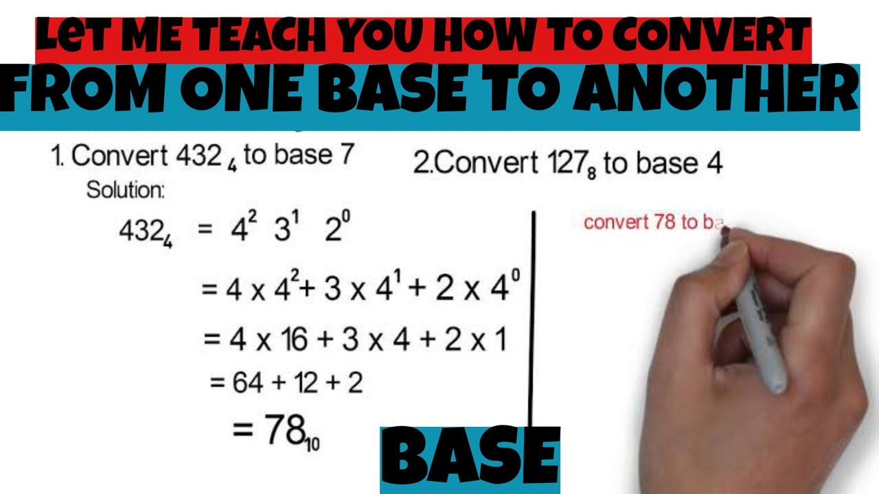 NUMBER BASE SYSTEM -- Conversion of one base to another base