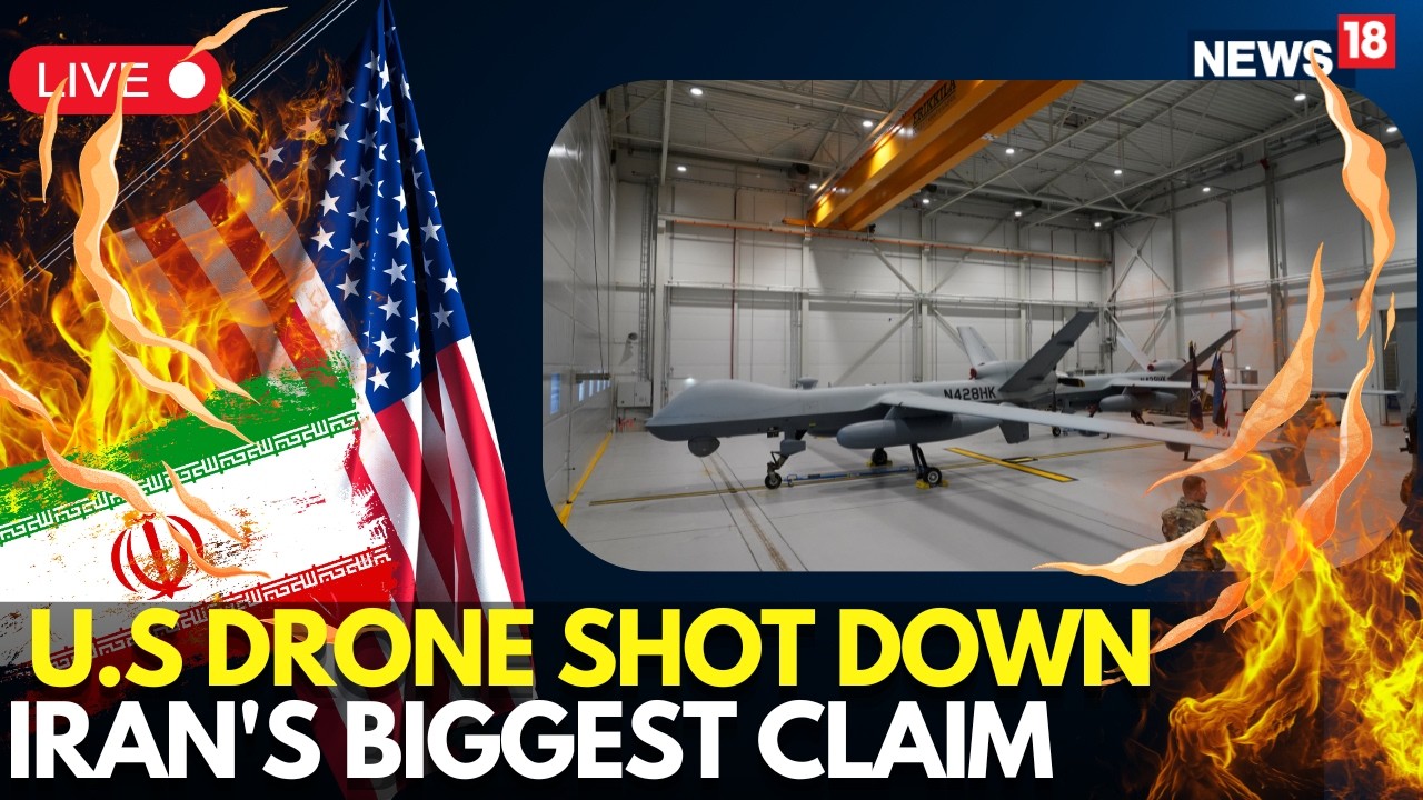 US IRAN WAR LATEST NEWS LIVE | Iran Claims It Downed U.S. Drone on &lsquo;Hostile Mission&rsquo; Near Its Waters