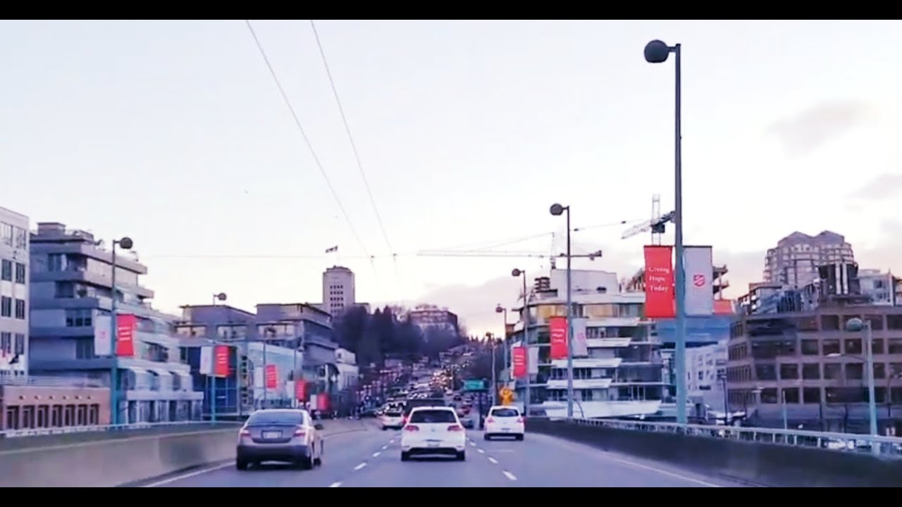 🚘Vancouver Travels: Driving from Vancouver Downtown to Kingsway St. | BC Canada