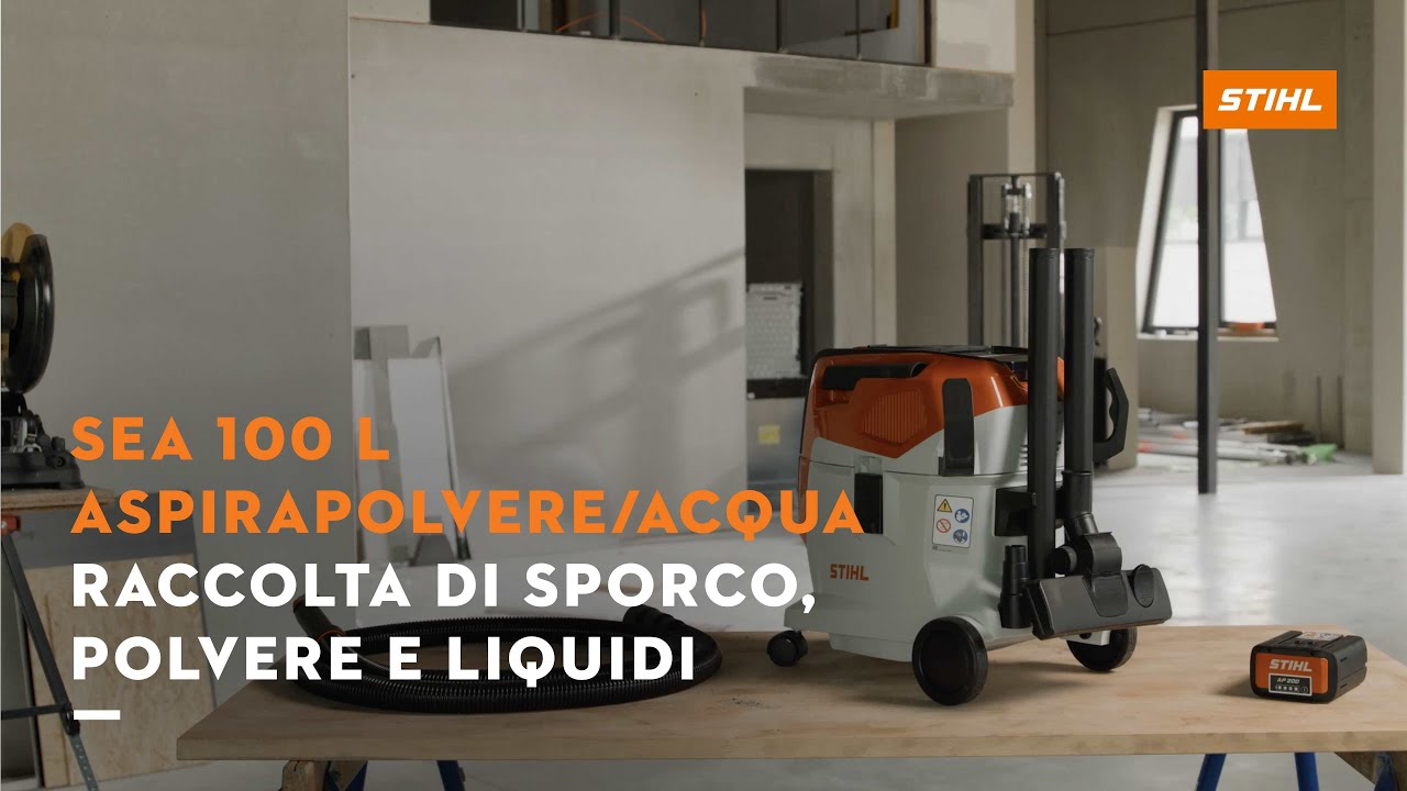 Aspirapolvere SEA 100 L STIHL: aspira sporco, polvere e liquidi