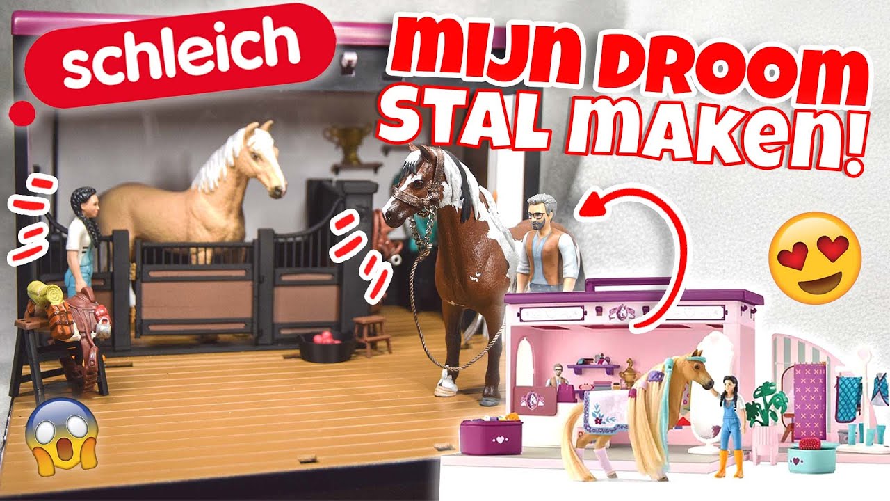 Ik maakte mijn DROOMSTAL van Schleich! 🐴✨  | Schleich DIY