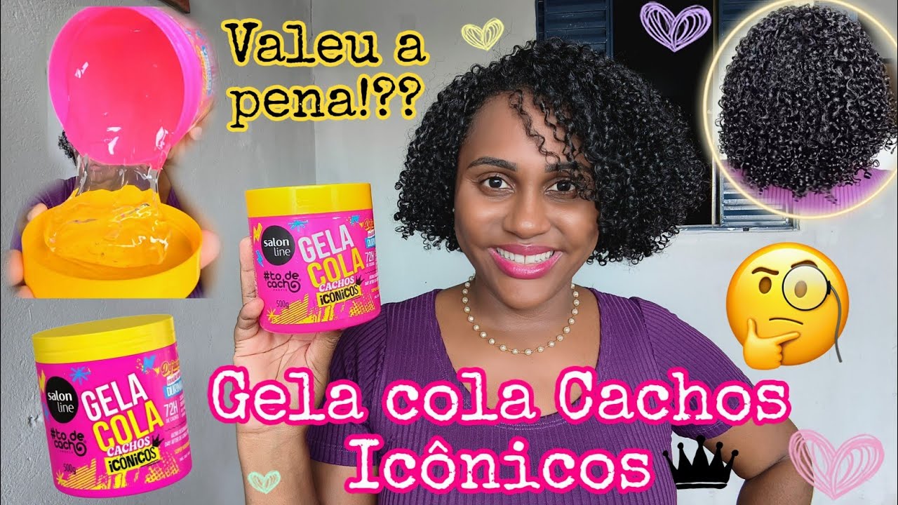 Testei Gela cola Cachos Icônicos de Salon line ✨