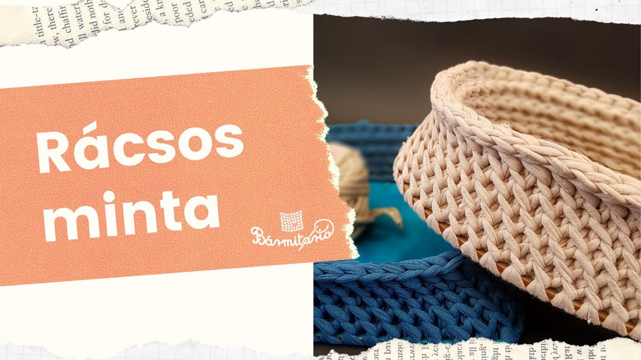 Pólófonalazz velünk! - 25. rész - Rácsos minta horgolása pólófonalból