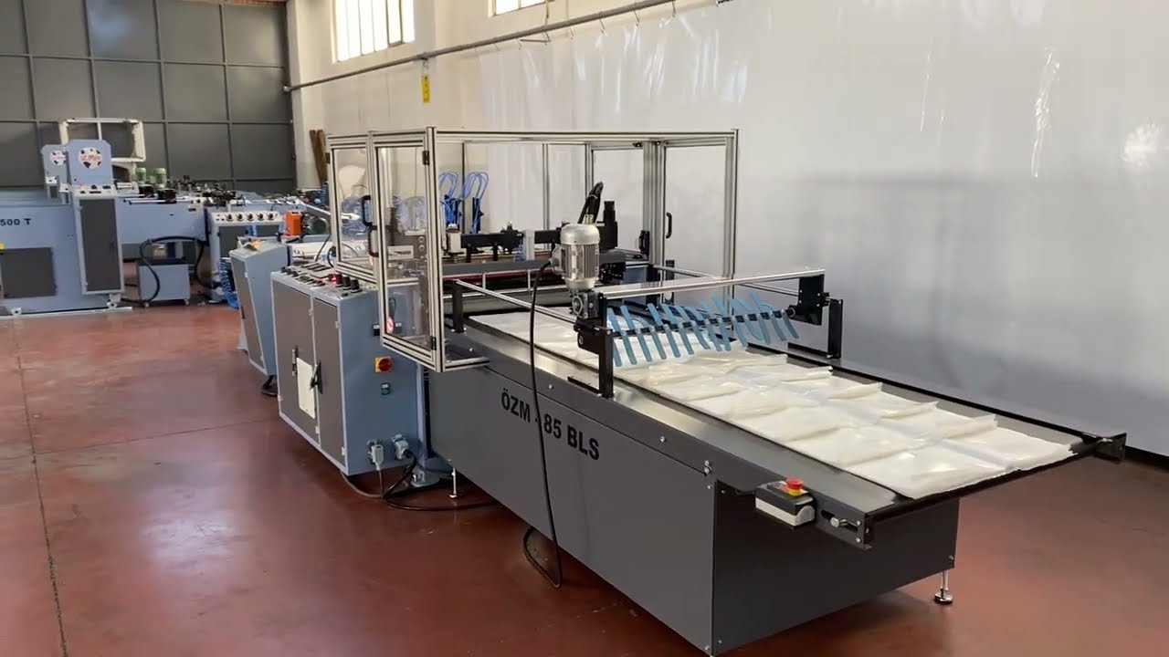 &Ouml;ZM 850 BLS(Delik Aparatlı) Universal Block Bag Making Machine - &Uuml;niversal Blok Torba Kesme Makinası
