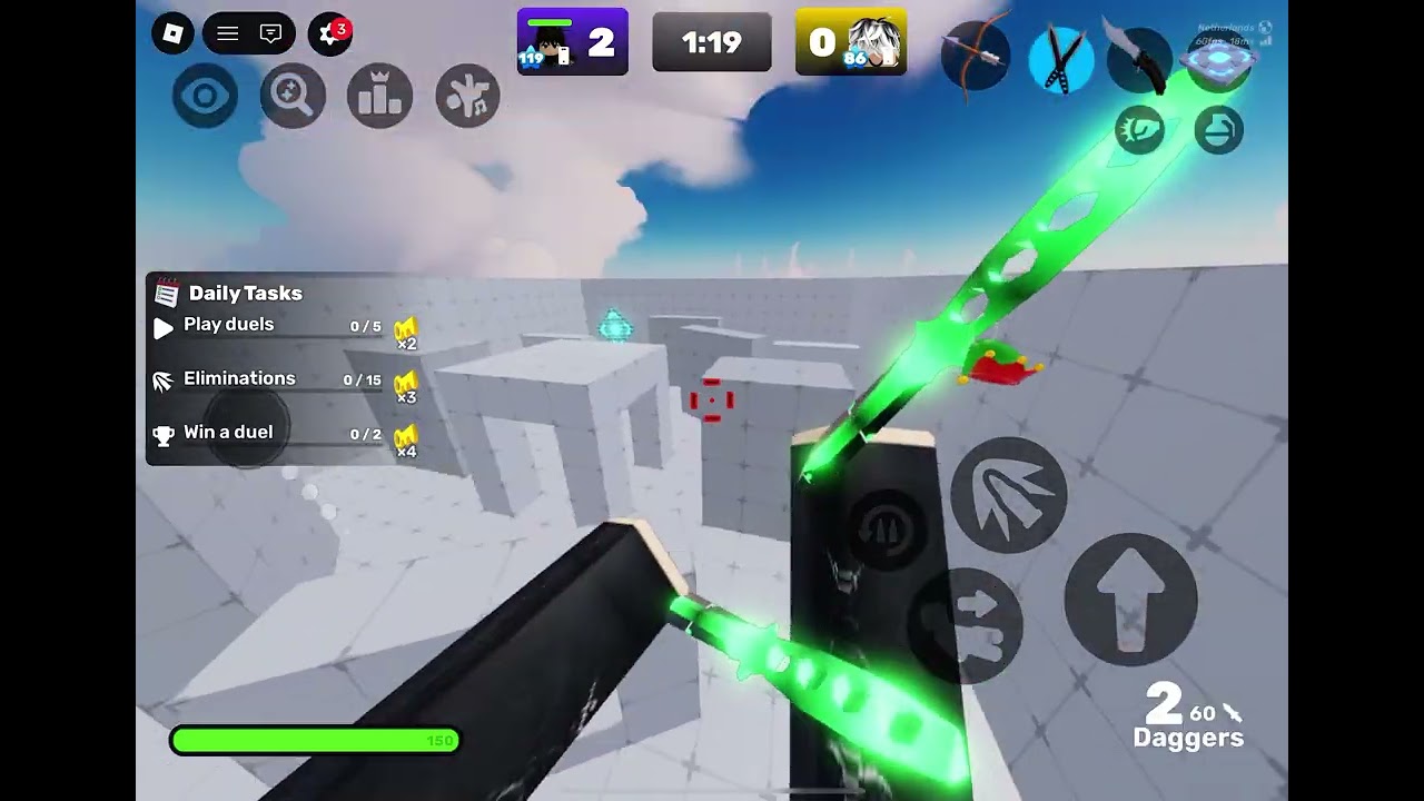 Vs my friend again did he get cooked guys it was 1v1 again btw.