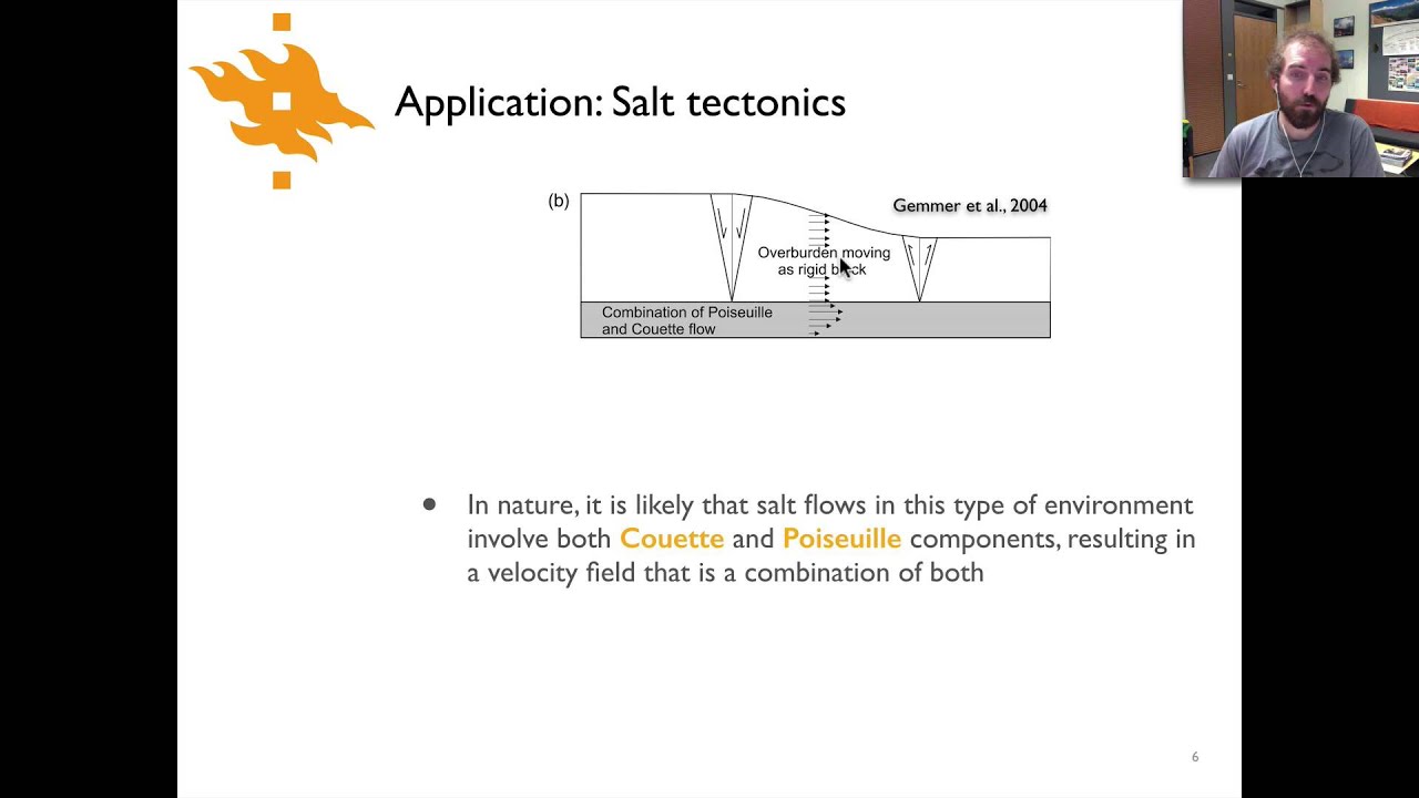 Geodynamics - Lecture 9.4: Channel flow in salt tectonics