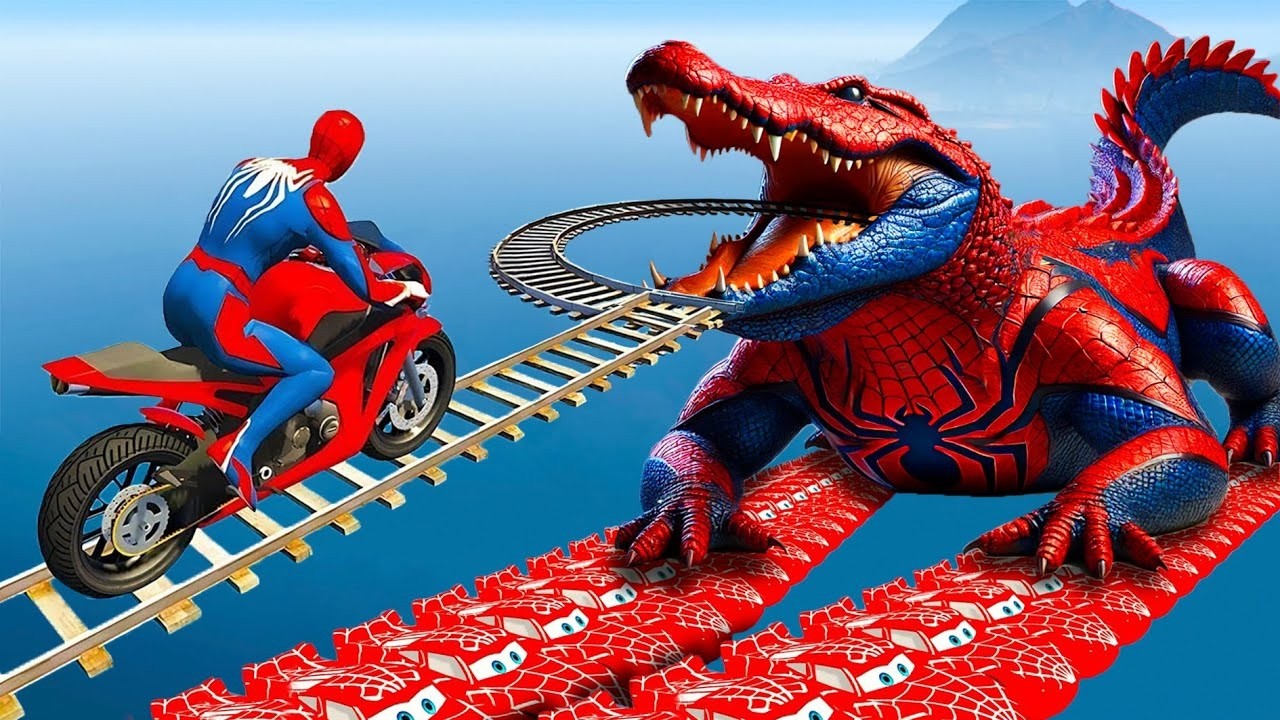 الرجل العنكبوت انقاذ باتمان SpiderMan Rescue batman vs iron man vs venom funny Game GTA 5 superhero