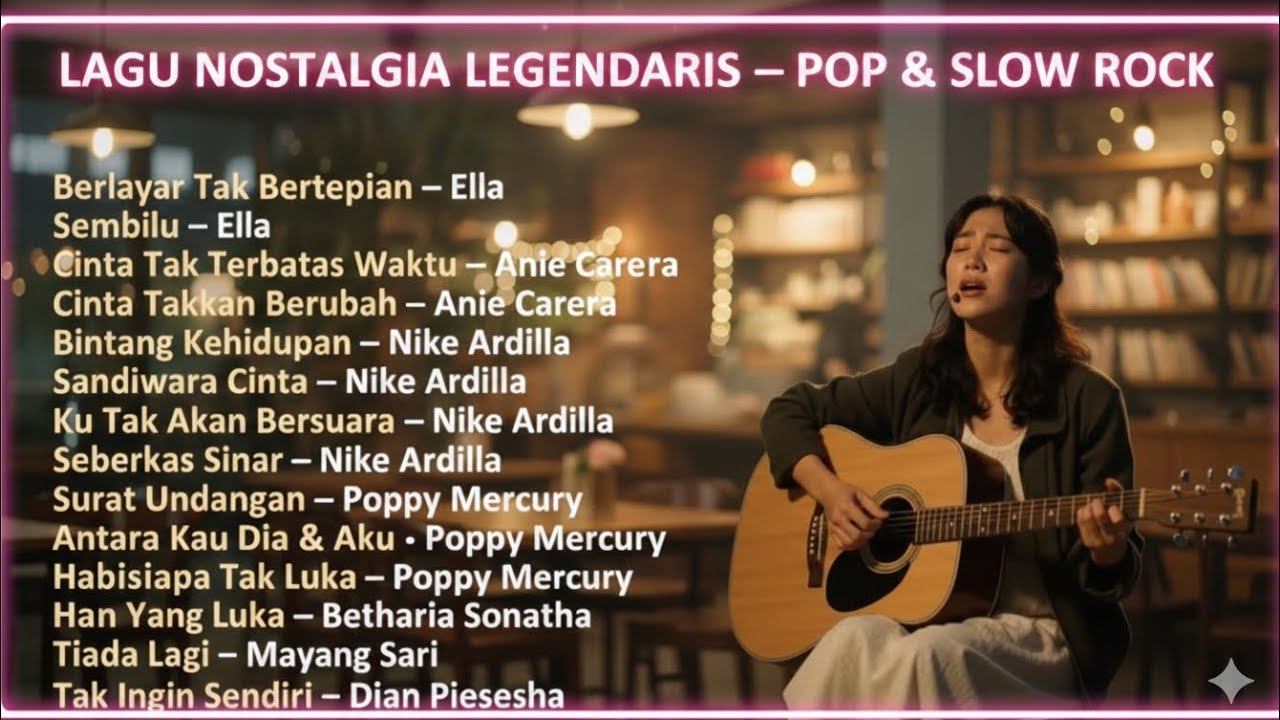 Teman Kerja & Santai: Lagu Nostalgia Pop Indonesia 90an Hits Sepanjang Masa ( TANPA IKLAN )