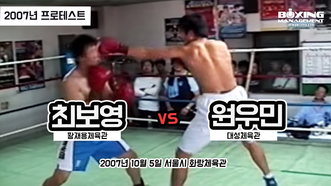 원우민 vs 최보영 (2007년 프로테스트)