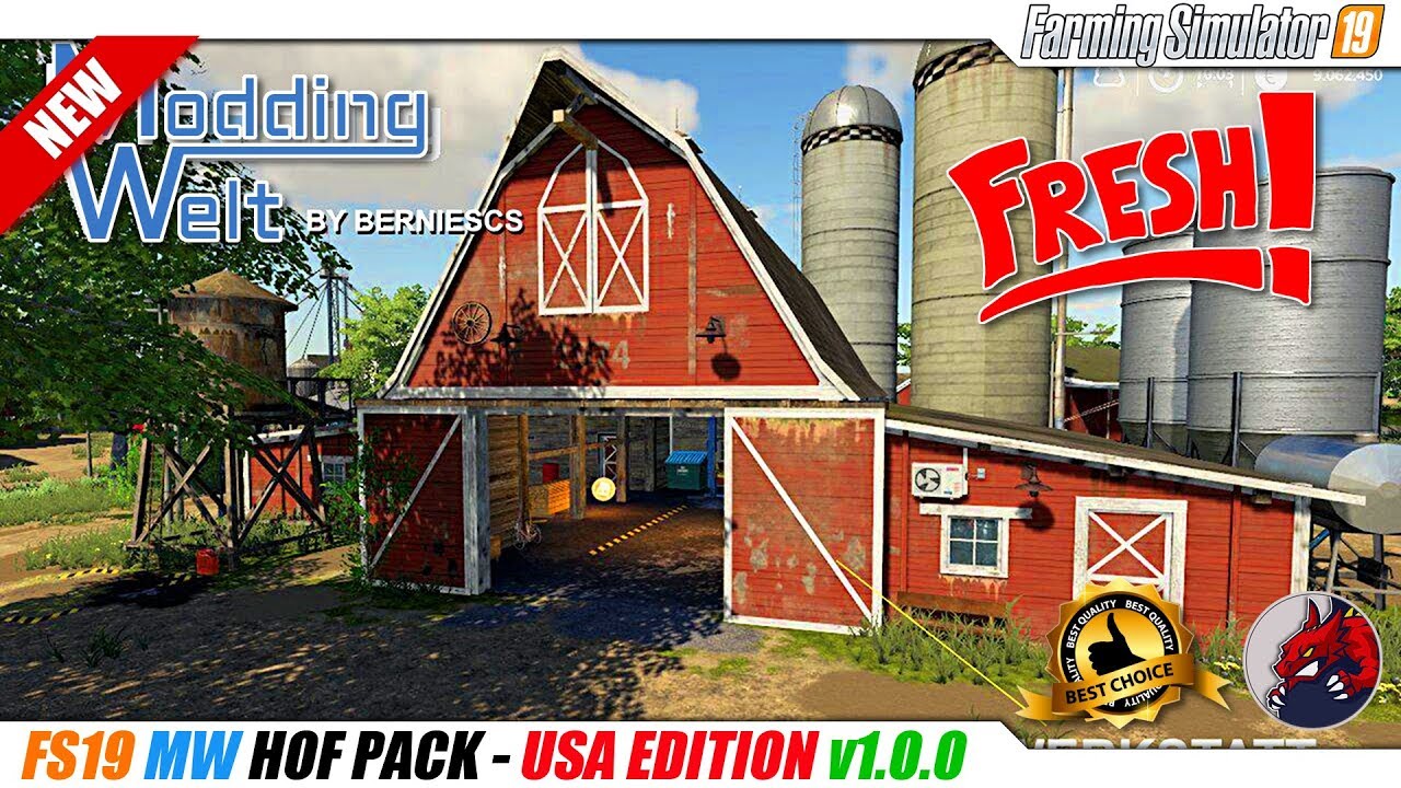 FS19 | Modding Welt HOF PACK - USA Edition v1.0 - review