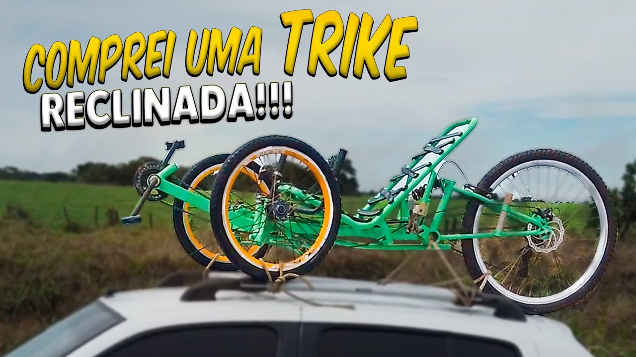 COMPREI UMA TRIKE RECUMBENT (TRICICLO RECLINADO)... VOU FAZER UMA ADAPTAÇÕES E UMA REFORMA...