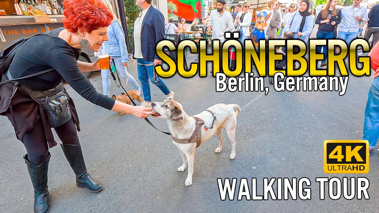 Berlin Sunny Afternoon Walk in SCHÖNEBERG ☀️ | 4K UHD Street Tour