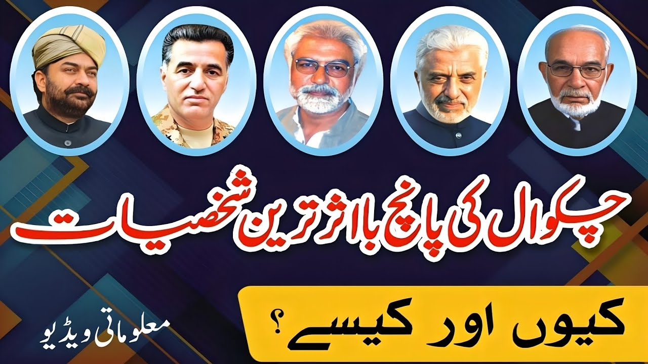 The 5 Most Influential Personalities of Chakwal