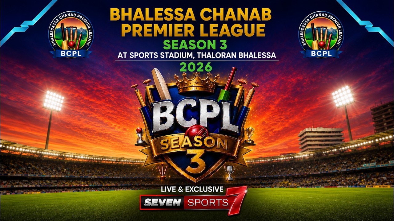 CHENAB TIGERS VS MCC BHALESSA || BCPL 3 || BHALESSA J&K ||