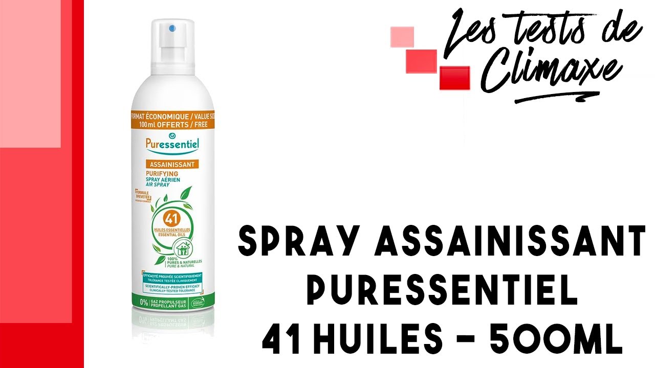 Test d'un spray assainissant Puressentiel aux 41 huiles essentielles (500ml)
