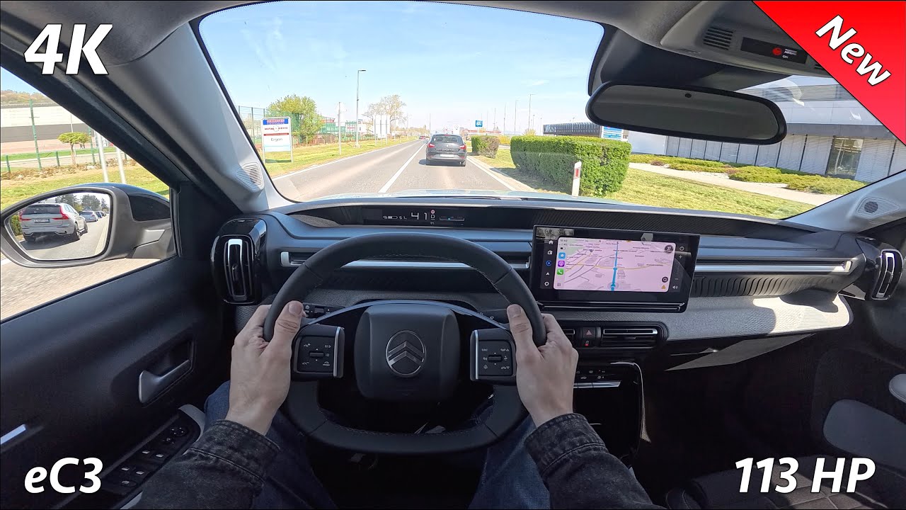 Citroën eC3 2025 POV Test drive (113 HP) City - Highway
