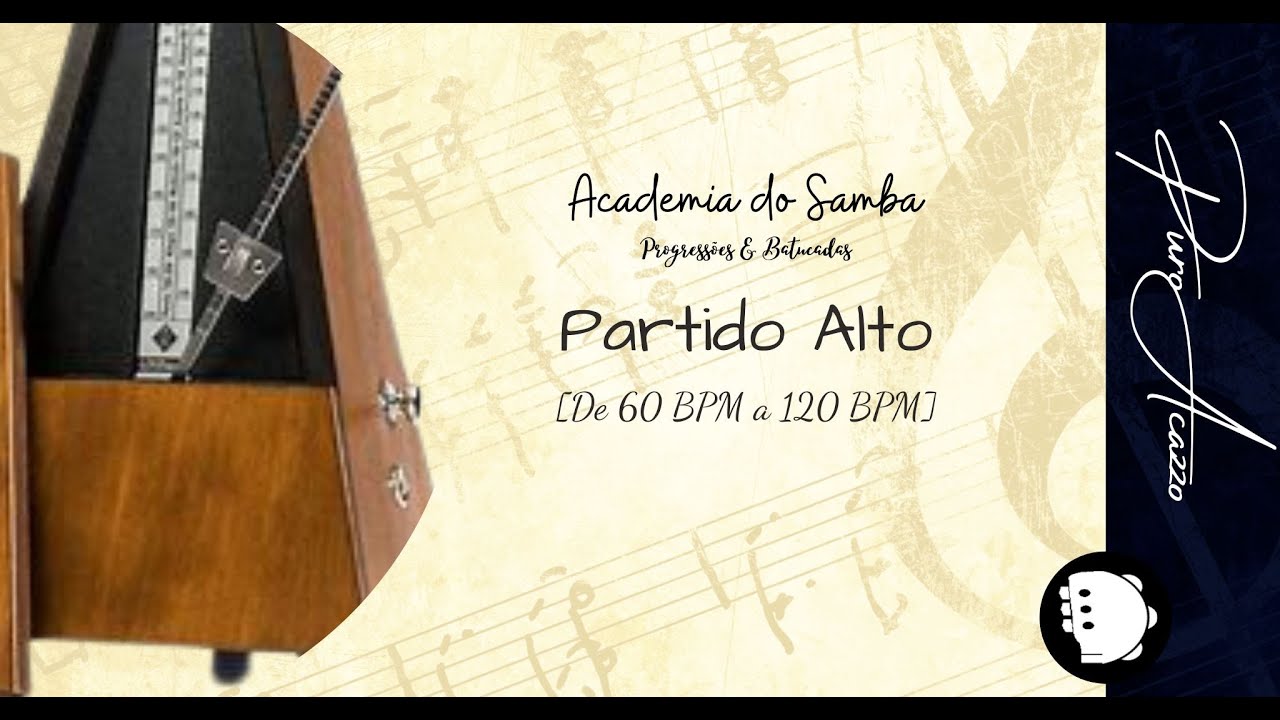 Batucada progressiva em loop de Samba & Pagode - 60BPM a 120BPM