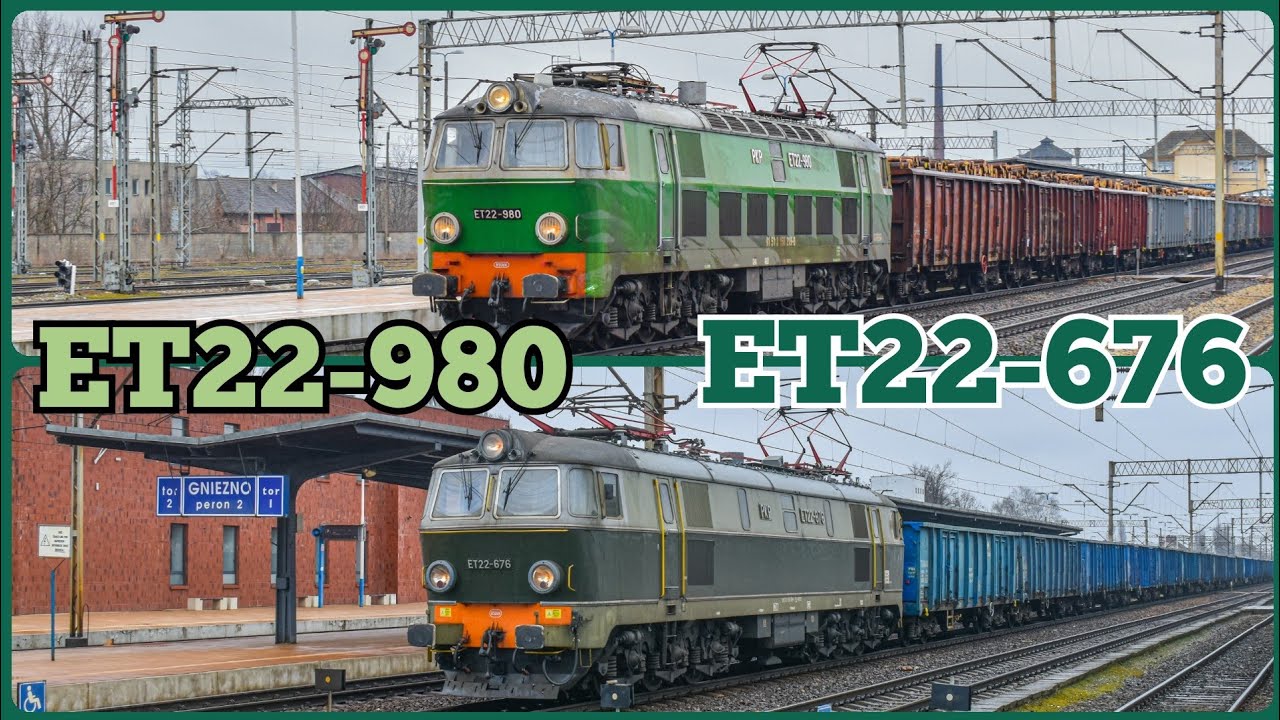 ET22-980 i ET22-676 - Mijanka historycznych Byk&oacute;w w Gnieźnie!