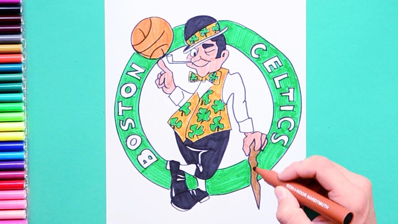 How to draw Boston Celtics logo (NBA Team)