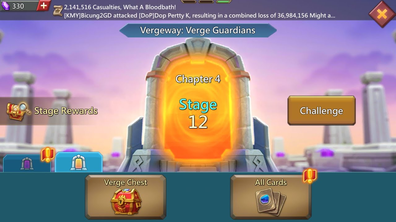 Lords Mobile Vergeway Chapter 4 stage 12