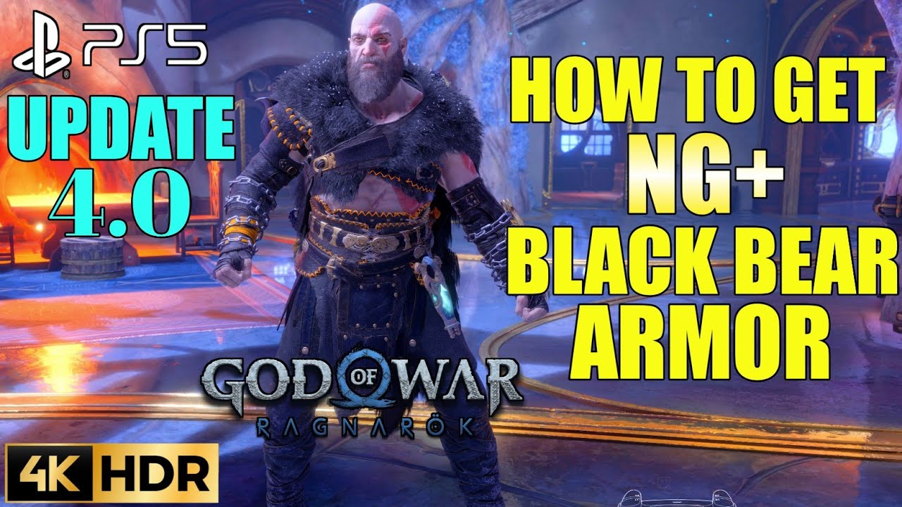 How to Get Black Bear Armor GOD OF WAR RAGNAROK Black Bear Armor | PS5 GOW Ragnarok Black Bear Armor