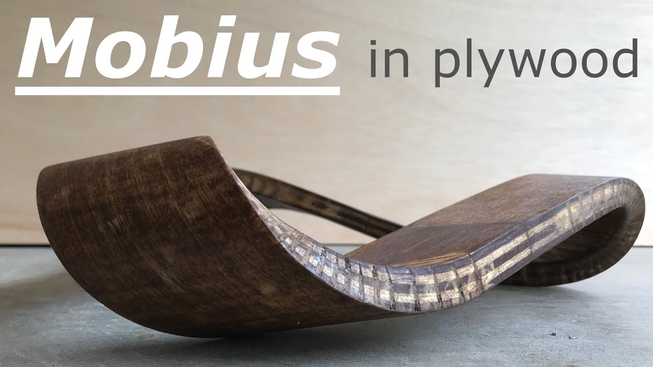 #Woodworking - Mobius - kerf bent plywood