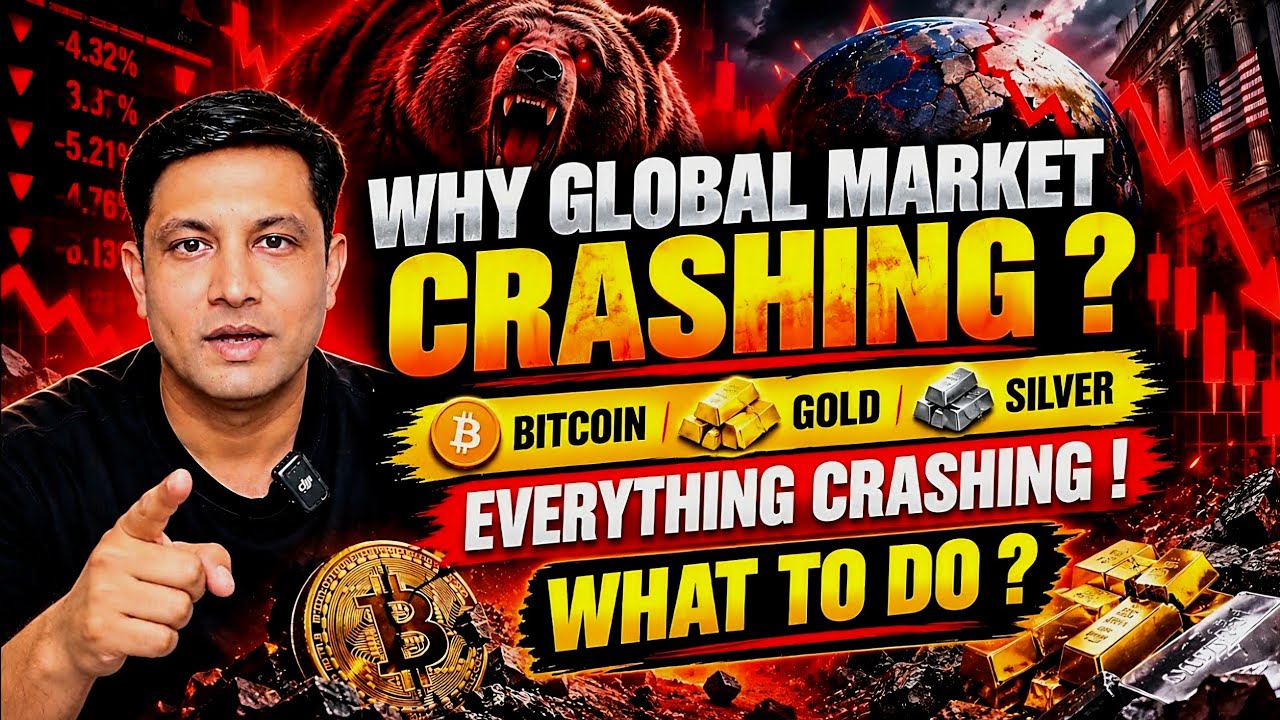⚠️ URGENT ! WHY MARKET CRASHING ? BITCOIN $83k & CRYPTO GOING DOWN - WHAT TO DO ? 