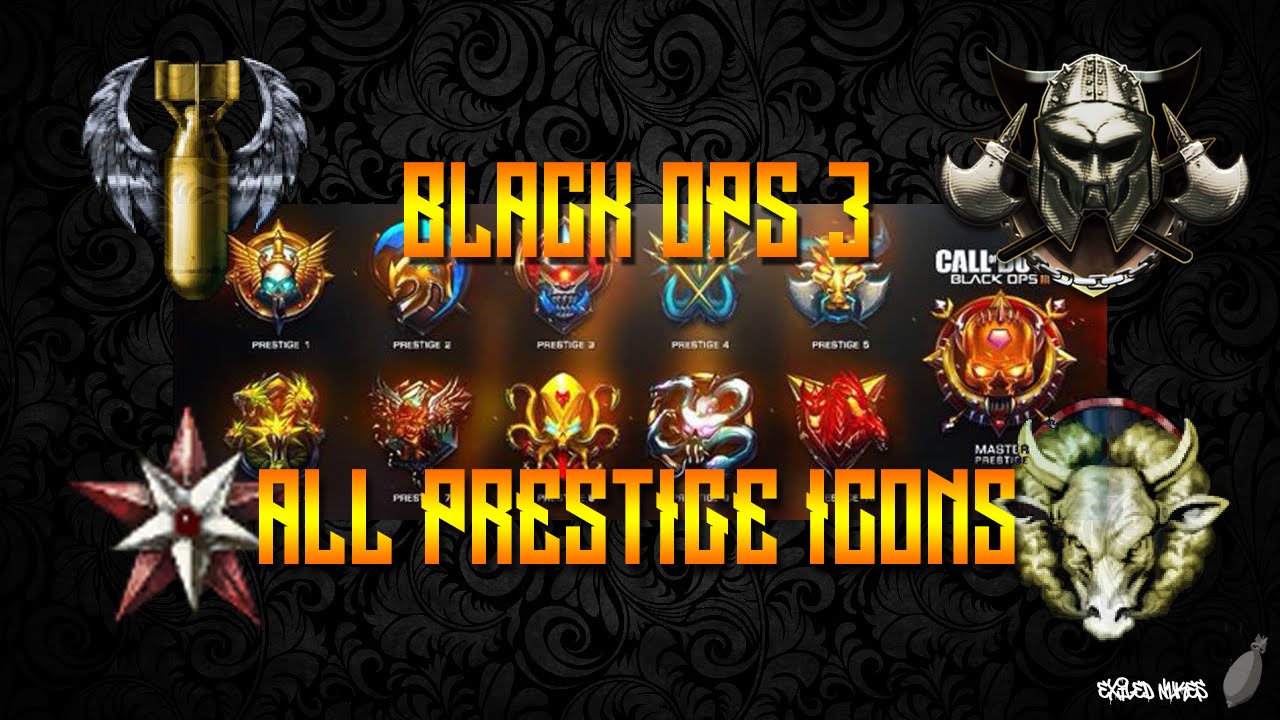 COD : Black Ops 3 Prestige 1 - Level 1000 All Prestige Icons [Multiplayer]