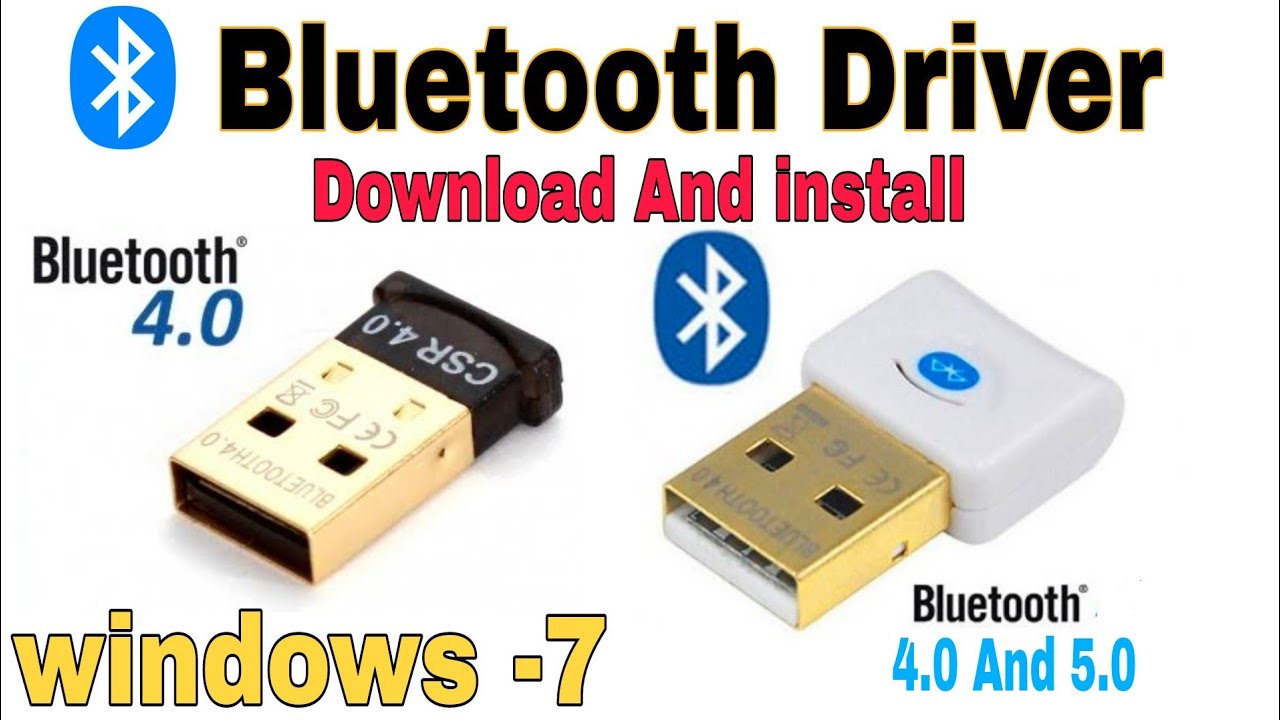 Bluetooth Driver 4.0 - 5.0 || Download And install Windows-7
