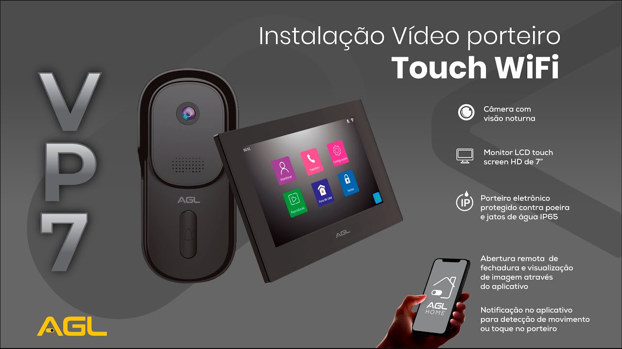 Instalação VP7 Touch WiFi