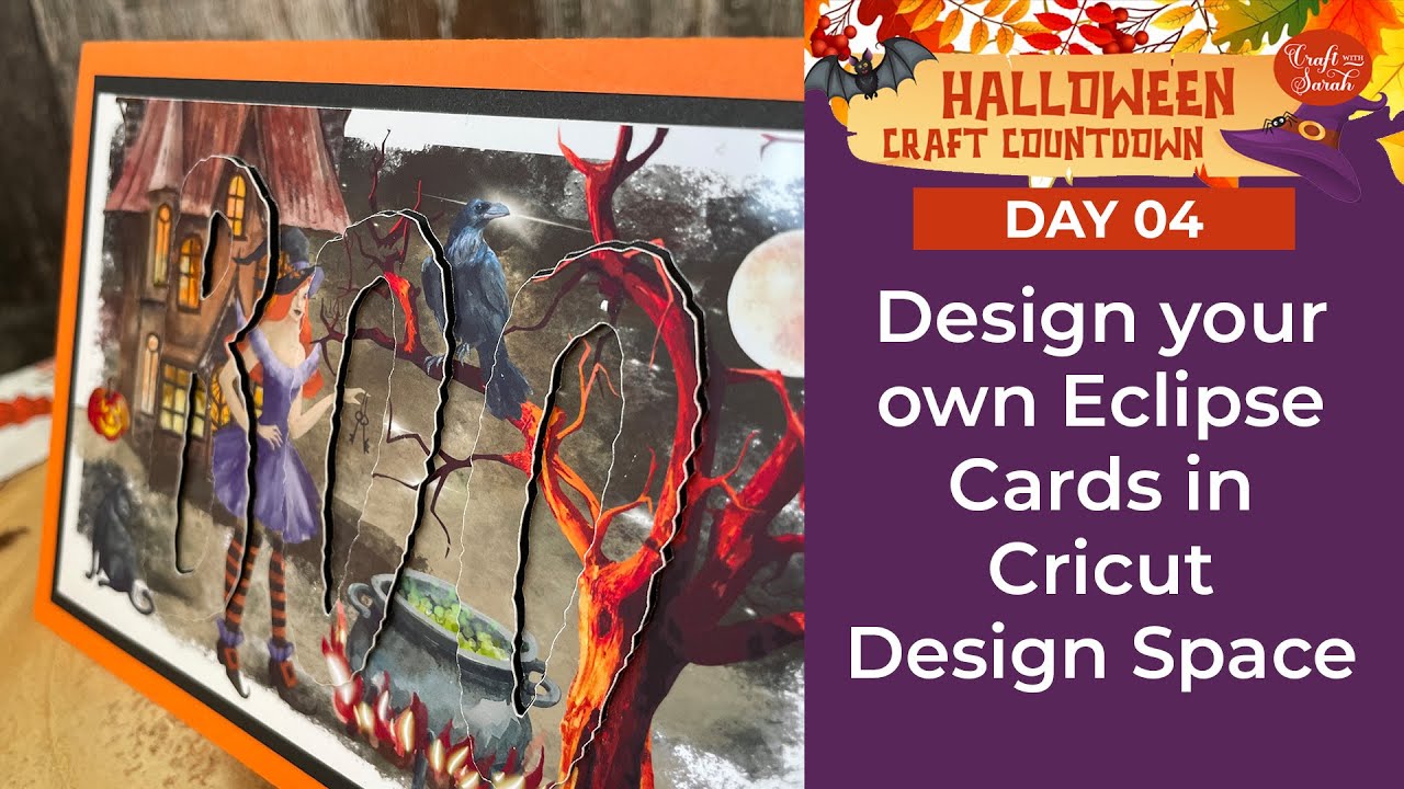 How to Make Eclipse Cards in Cricut Design Space 🦇 HCC Day 04