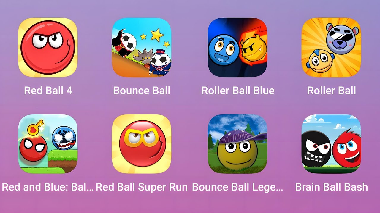 Red Ball 4, Bounce Ball, Roller Ball Blue, Roller Ball and More Red Ball Games Gameplay