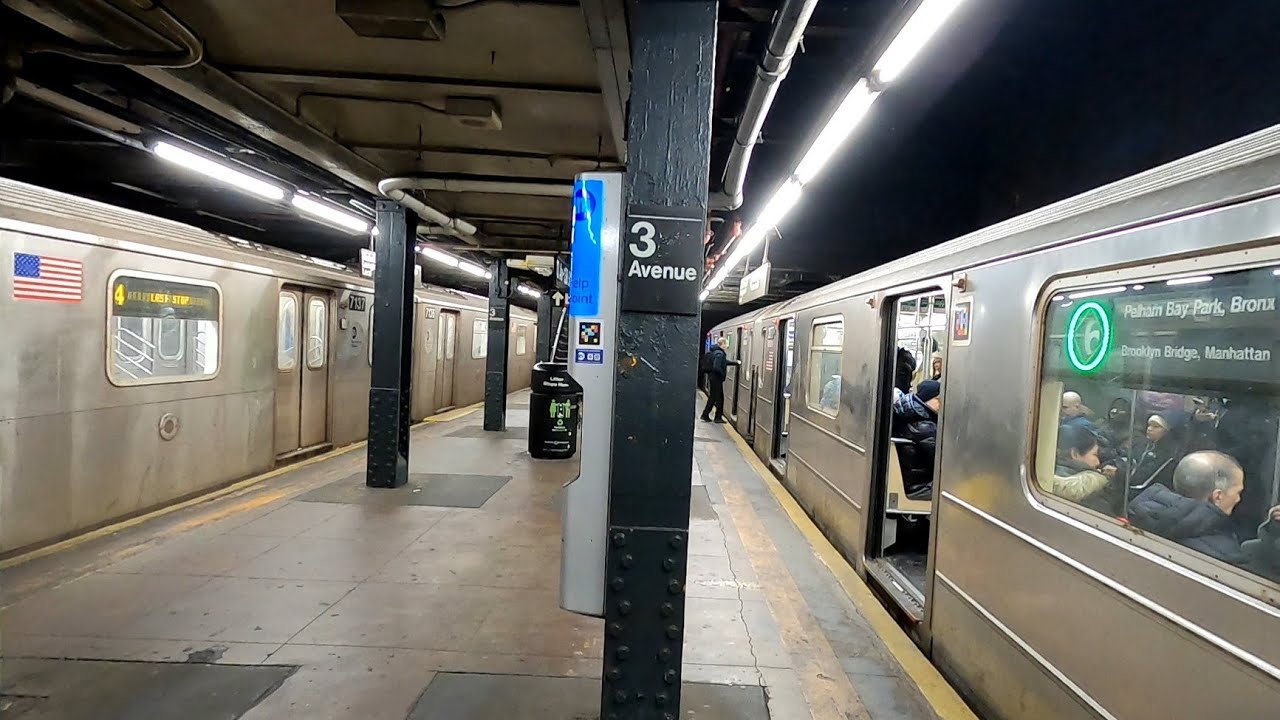 MTA NYC Subway: R62A (6) Train + R142/A & R62A (4) Train Terminating at 3rd Ave-138th St (Weekend)