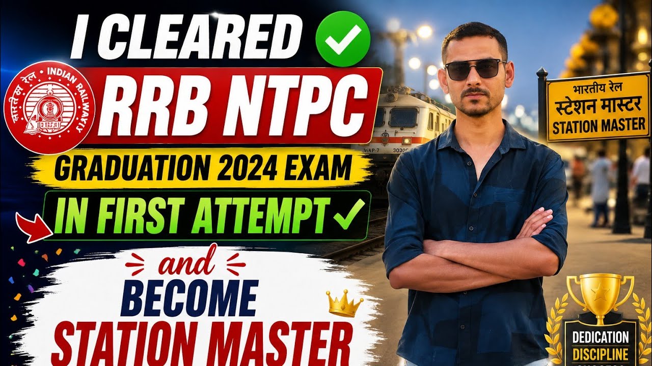 I cleared RRB ntpc graduate 2024 exam and become Station Master🔥|@stationmasterji @SelectionWayApp 