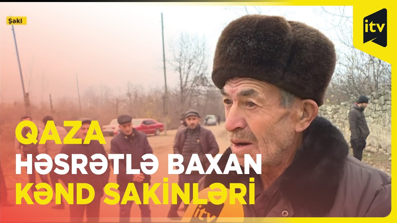 Şəkinin Zunud kəndində maraqlı fakt: Yolun bir tərəfində təbii qaz var, digər tərəfində..