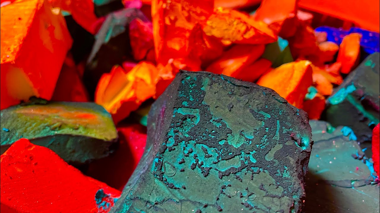 40 Fresh Dyed Chalk Blocks - Speedy Version